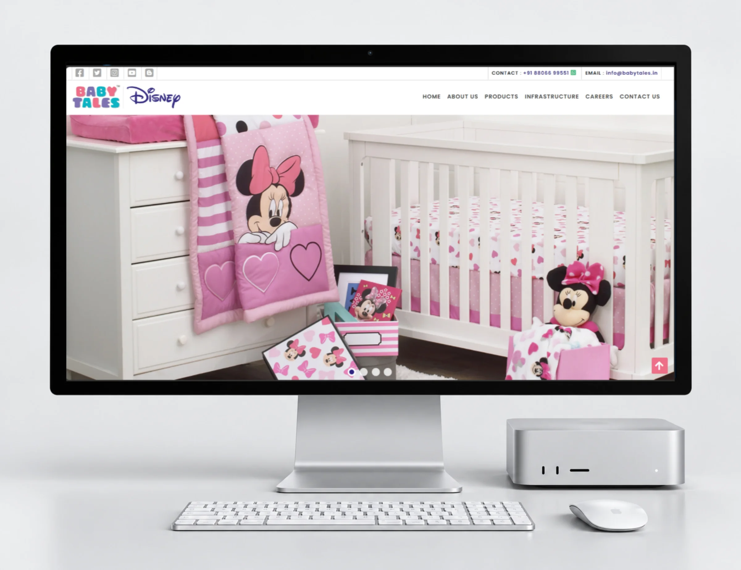 BabyTales interface — Parenting Website Development