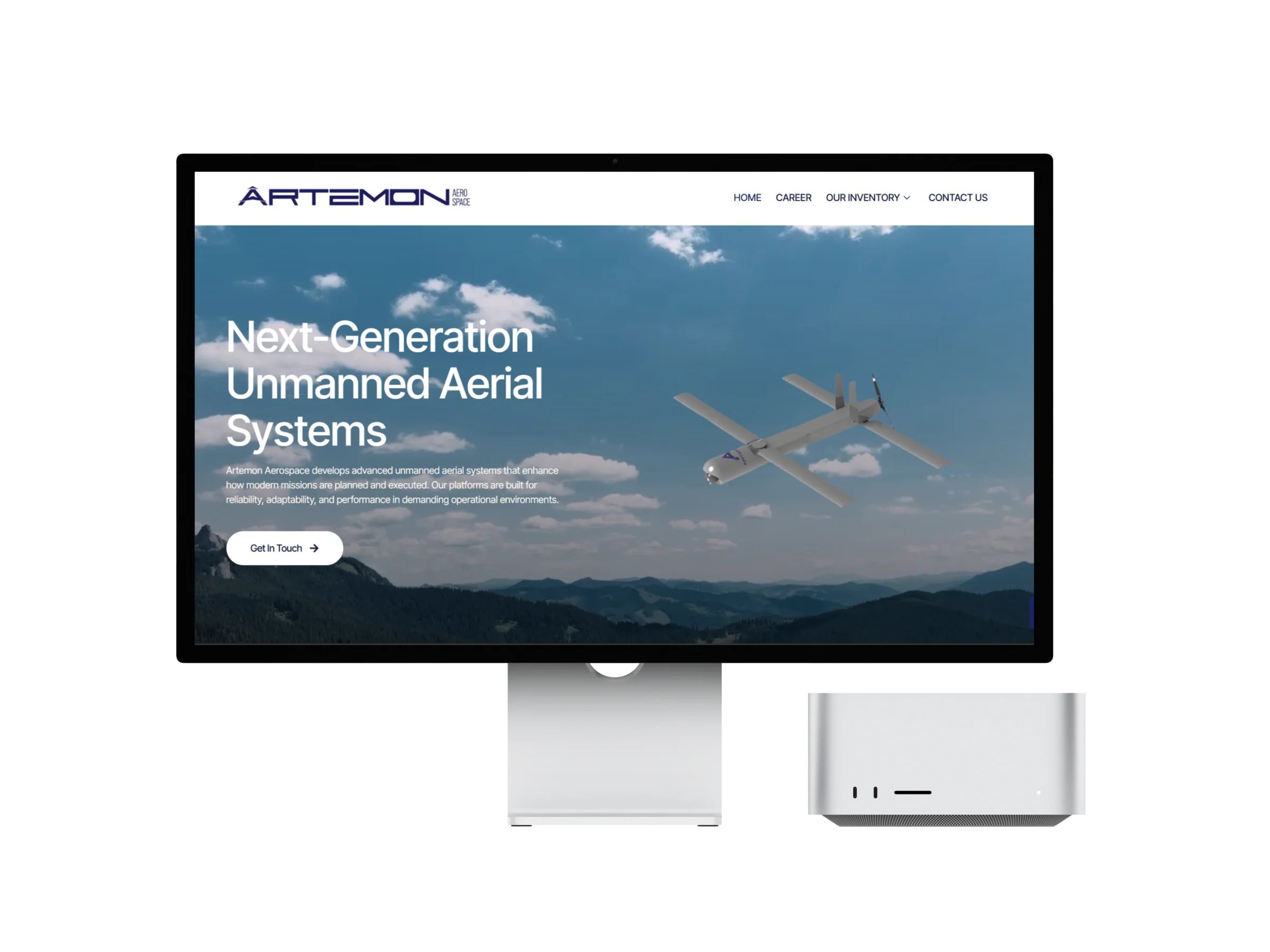 Artemon Aerospace interface — Aerospace Website Development