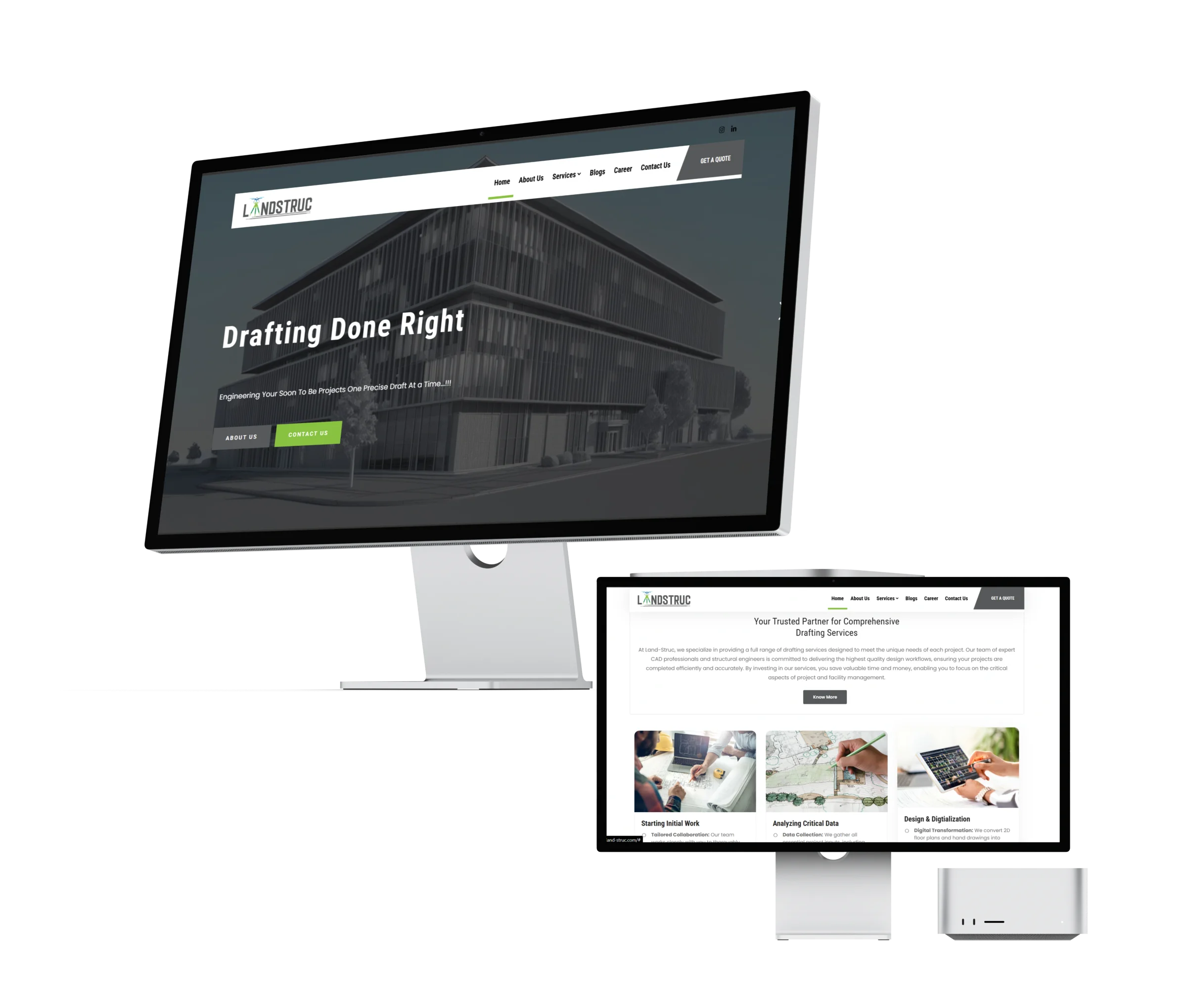 Land-Struc interface — AEC Website Development
