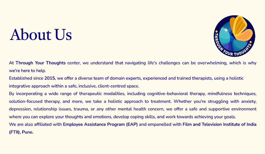 Through Your Thoughts Brand Identity Mark